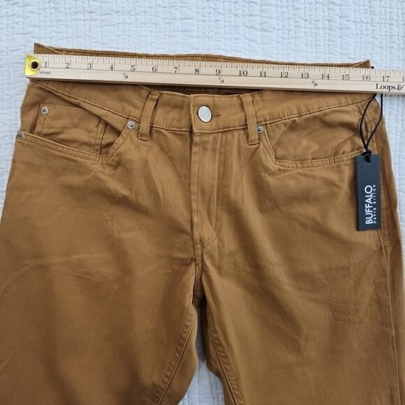 NEW Buffalo By David Bitton Ash-X Jeans Men's Size W32 L30 Brown Stretch Fit NWT - Picture 3 of 15